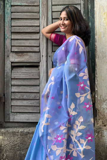 Handwoven Muslin Jamdani Saree